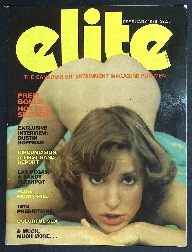 Elite Magazine February 1978 Dustin Hoffman Interview Adult Content Men's 072926JTE