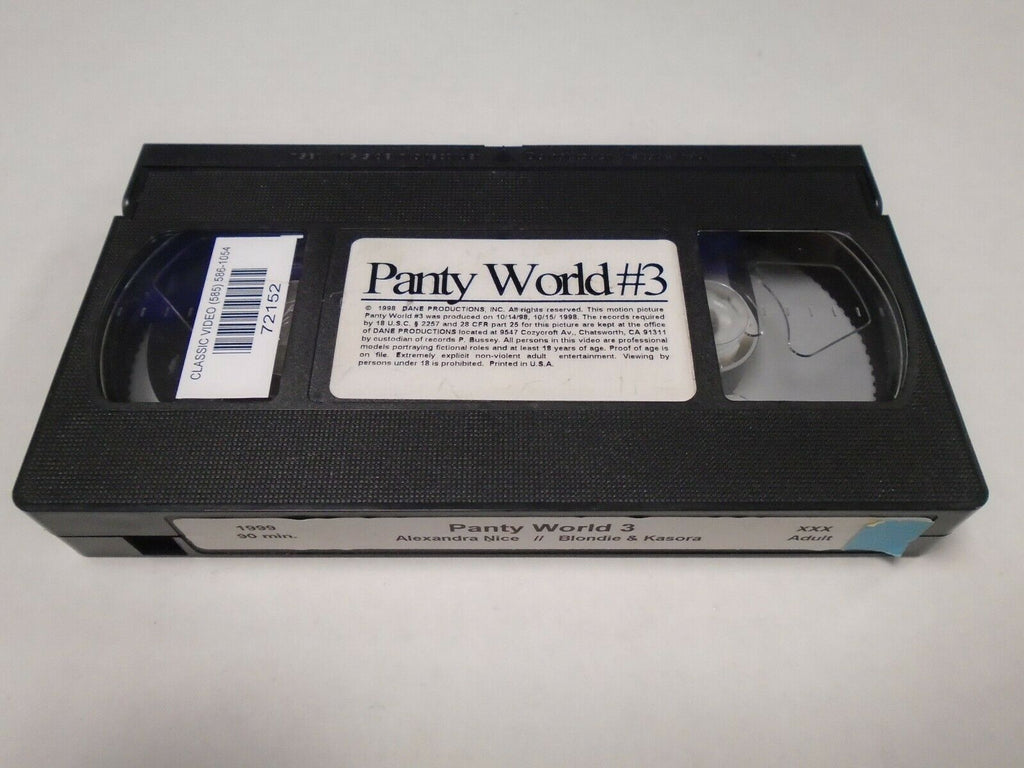 Panty World #3 Alexandra Nice Blondie 1999 90m Adult VHS 050819AMP