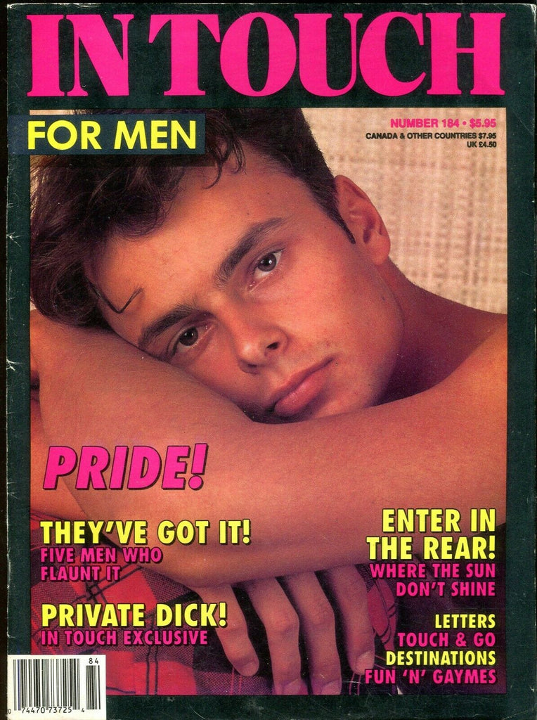 In Touch For Men Gay Magazine Kristo Rzemien #184 June 1992 101319lm-ep