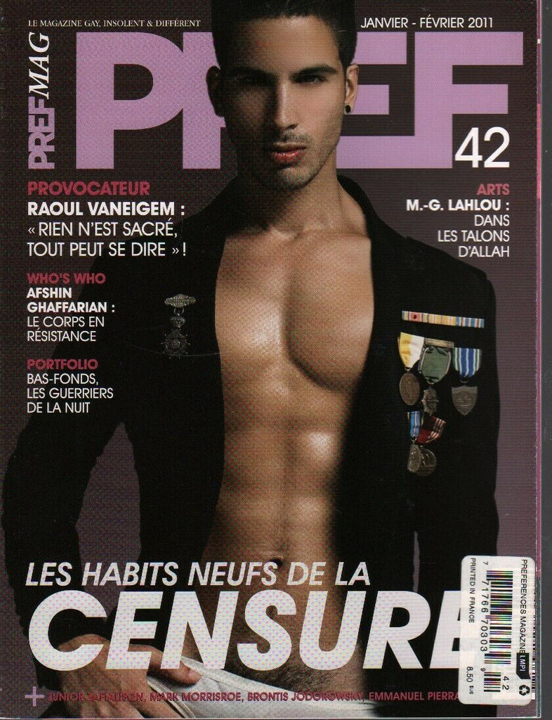 Pref Mag Rare French Gay Interest Jan-Feb 2011 Mark Marrisroe 030620AME