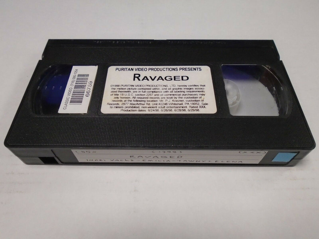 Ravaged Inari Vachs emilia 1998 85mins Adult VHS 022519AMP2