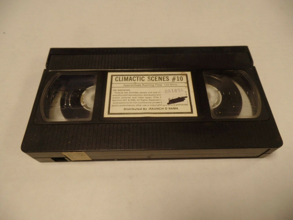 Climactic Scenes #10 10mins Raunch O Rama Adult VHS 052219AMP2