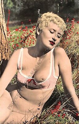 Adult Picard Paris Vintage 3.5x5.5 Beautiful Blonde Pinup Posing Nude 211XV