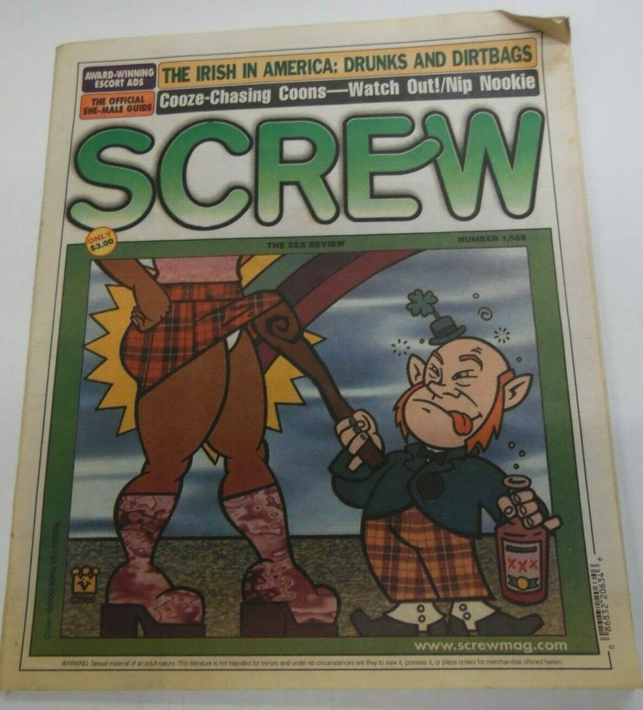 Screw Newspaper The Irish In America #1568 March 22, 1999 122419lm-ep