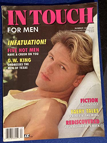 In Touch For Men Gay Magazine Cover Guy Kelly Morgan #167 January 1991