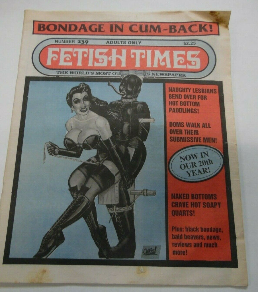 Fetish Times Newspaper Bondage In Cum-Back #239 1993 012920lm-ep2