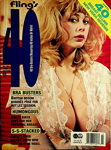 Fling's 40 Busty Magazine Busty Belle / Chessie Moore / Candy Samples #22 1990  100226AMP-