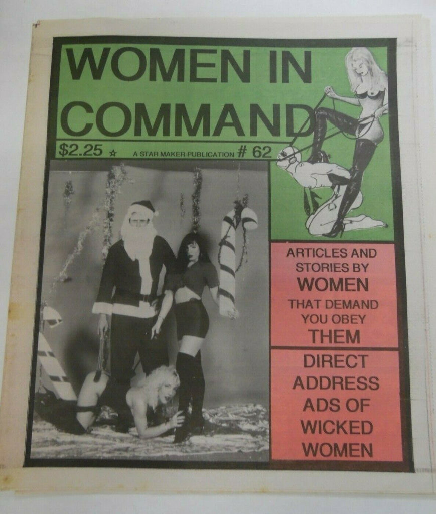 Women In Command Newspaper Santa Claus & Holly #62 1990's 120619lm-ep2