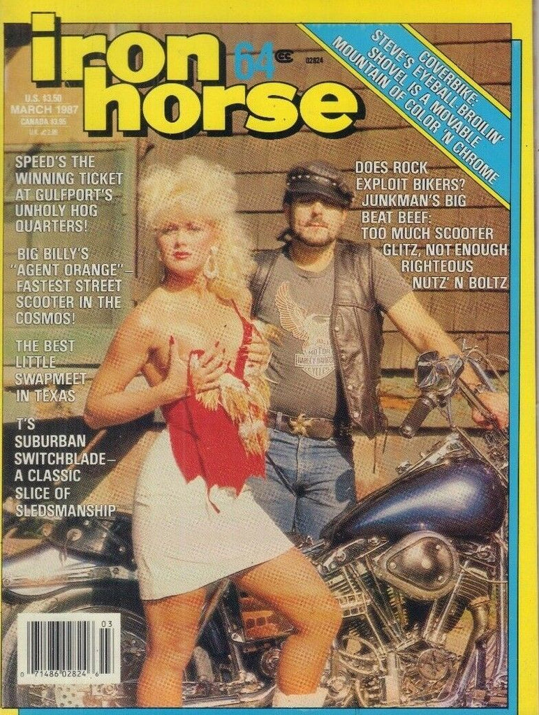 Iron Horse Magazine Rock Exploit Bikers March 1987 051618REP