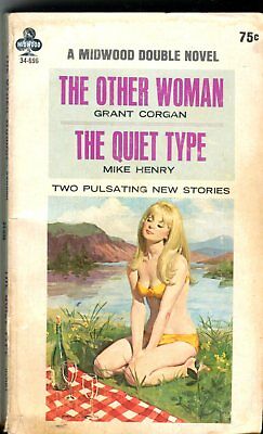 The Other Woman/ The Quiet Type Double Novel by Midwood Book 1966 042614lm-epa