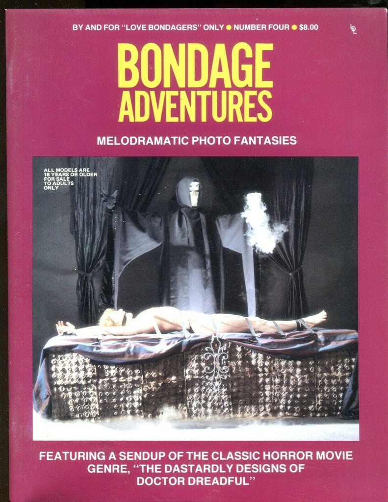 Bondage Adventures Magazine Horror Movie Genre #4 1989 112319lm-ep