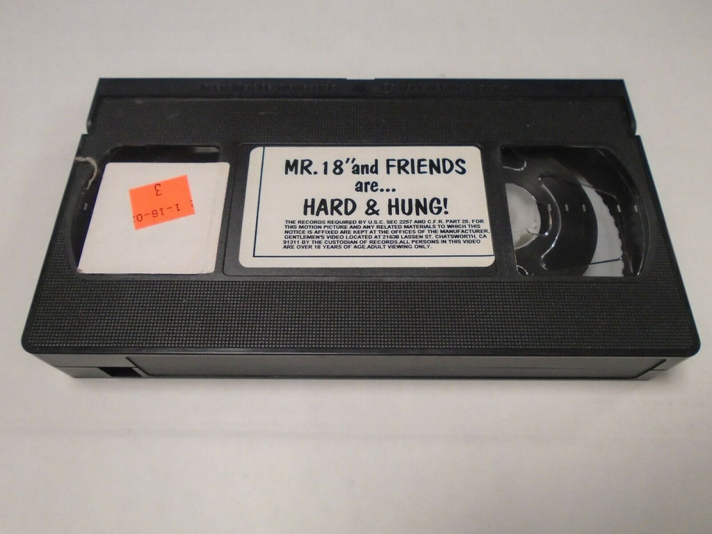 Mr 18" and Friends are Hard & Hung Adult VHS 070519AMP