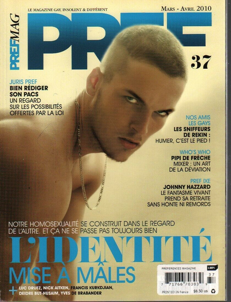 Pref Mag Rare French Gay Interest Mar-Apr 2010 Luc Druez Nick Aitken 030620AME