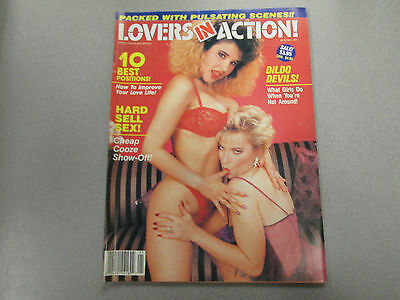 Lovers In Action Adult Magazine Dildo Devils January 1991 ex 030315lm-ep