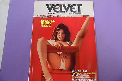 Velvet Busty Magazine Kinky Issue October 1978 Readers Copy 080816lm-ep