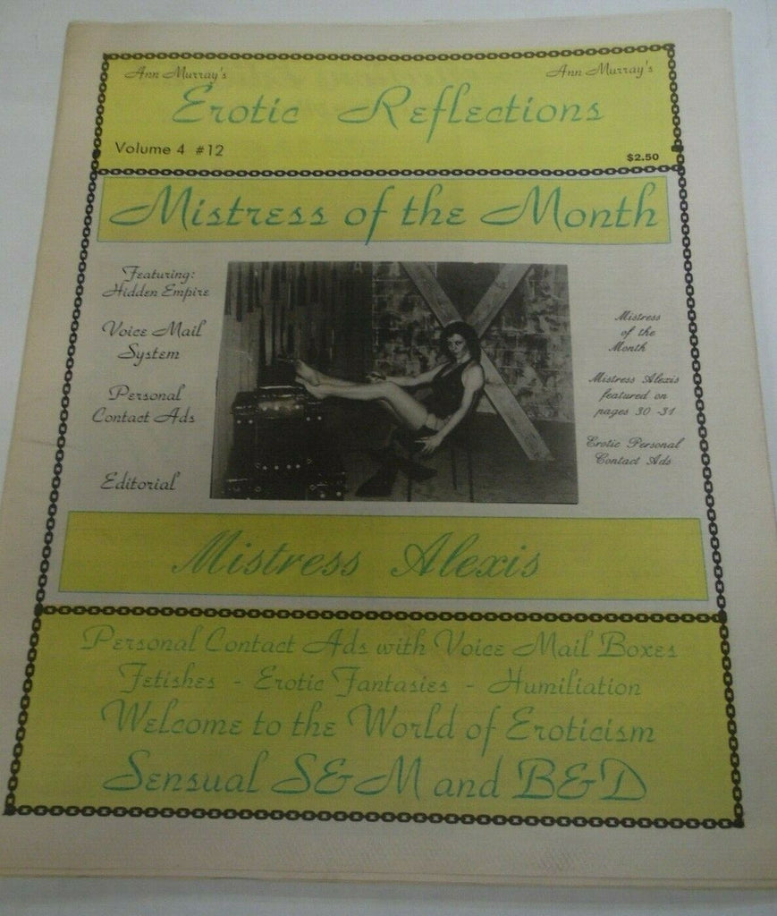 Erotic Reflections Newspaper Mistress Alexis vol.4 #12 1993 120819lm-ep