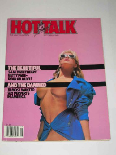 Hot Talk Adult Magazine September 1988