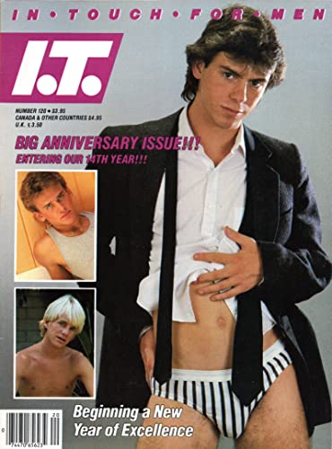 IN TOUCH FOR MEN Magazine November 1986 #120 Kurt Bateman Ron Stevens Adult Gay Male Interest