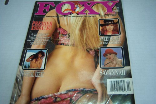 Foxy Lady Adult Busty Magazine "Savannah" Premier Issue February 1992