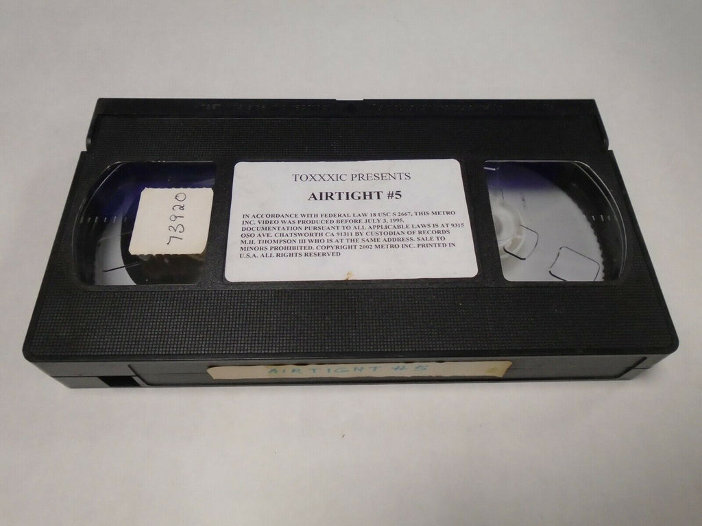 Airtight #5 Toxxxic Video 1995 Adult VHS 061119AMP