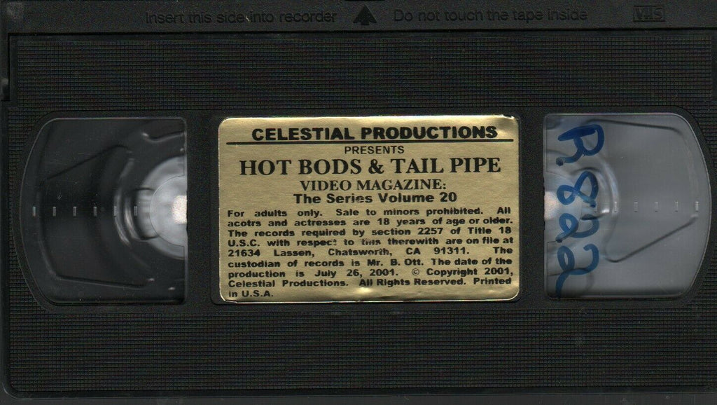 Hot Bods & Tail Pipe Video Magazine Vol 20 Celestial Prod Adult VHS 021720AMP2