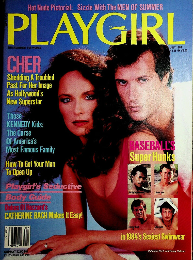 Playgirl Magazine Catherine Bach / Cher July 1984 041620lm-ep