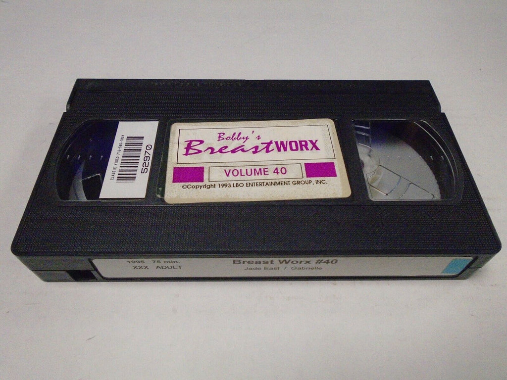 Bobby's Breast Worx #40 Jade East Gabrielle 1995 75mins Adult VHS 040419AMP