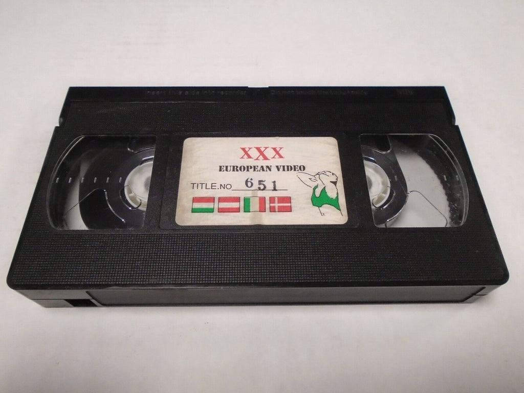 European Video 651 Horniest XXX Models European Vintage Adult VHS 011519AMP2