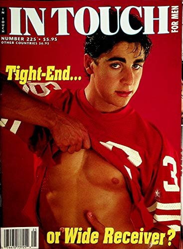 In Touch Gay Magazine Cover Guy Gregorio Tight-End...or Wide Receiver? #225 1996