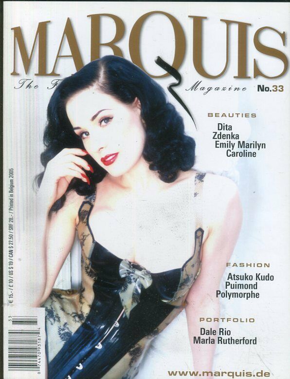 Marquis Fetish Magazine Dita Von Teese #33 2005 040719lm-ep