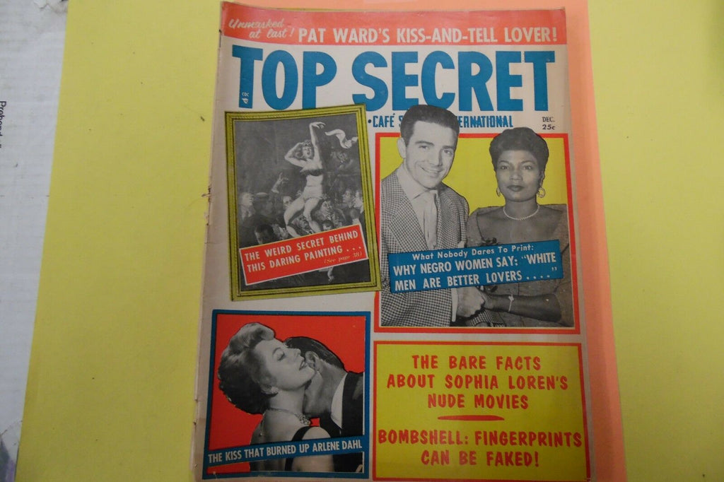 Top Secret Magazine Sophia Loren December 1957 CLEARANCE 110916lm-ep5