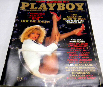 Playboy Adult Magazine "Goldie Hawn"January 1985 anniversary vg 051113Lm-ep
