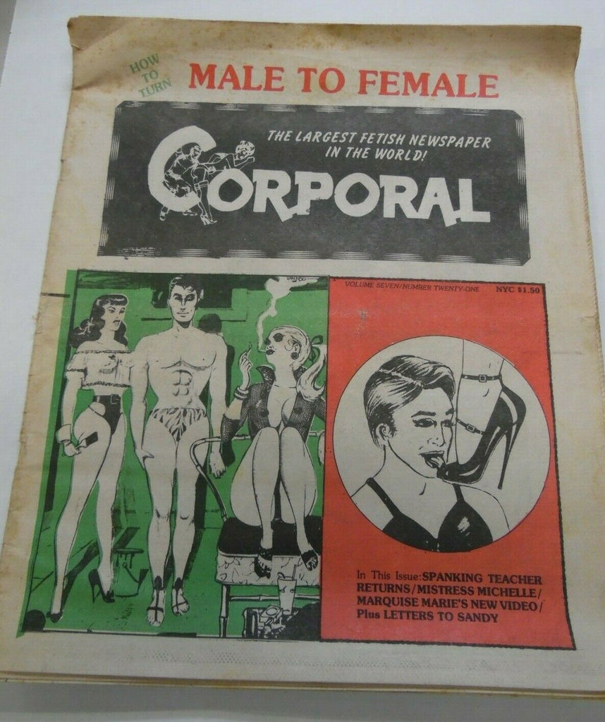 Corporal Fetish Newspaper Mistress Michelle vol.7 #21 1984 013020lm-ep