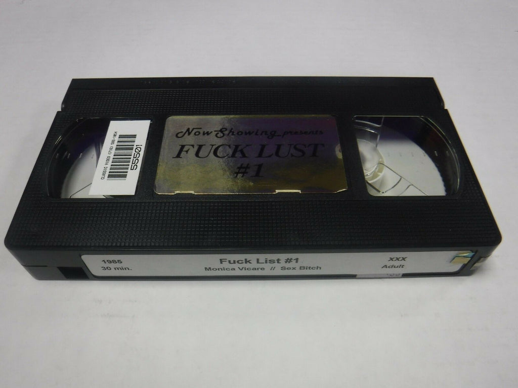 Fuck Lust #1 Monica Vicare 1985 30mins Adult VHS 010219AMP