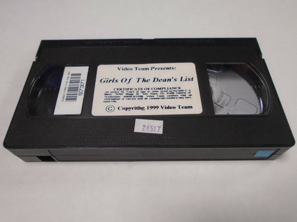 Girls of the Dean's List 1999 Video Team Adult VHS 020119AMP2