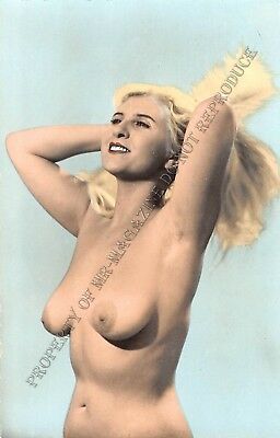 Adult Picard Paris Vintage 3.5x5.5 Beautiful Blonde Pinup Posing Nude 212XV