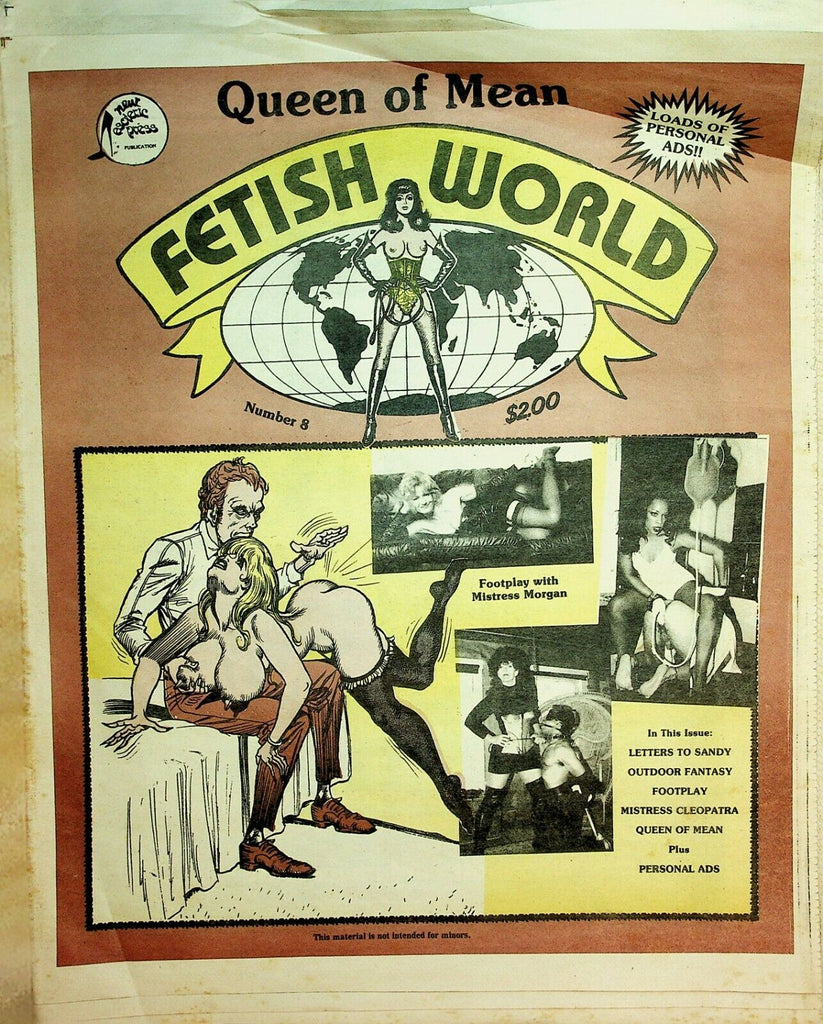 Fetish World Newspaper Queen Of Mean #8 1991 022020lm-ep