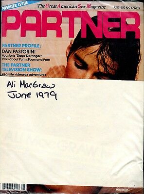 Partner Magazine Ali MacGraw June 1979 new/sealed 112917lm-ep