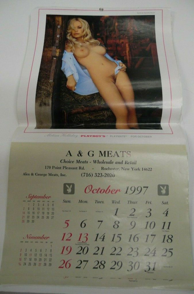 Unbranded Playboy 1997 Advertising Calendar Mellissa Holliday 17" x 9 1/2 022219lm-ep - Used