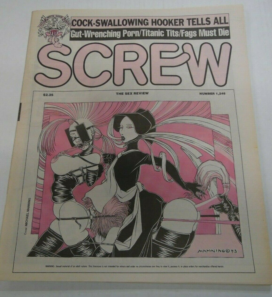 Screw Newspaper Cock-Swallowing Hooker #1248 February 1, 1993 121719lm-ep
