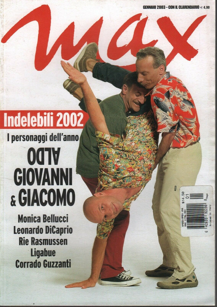 Max Foreign Italian Magazine January 2003 Leonardo DiCaprio Ligabue 112219AME2 - New