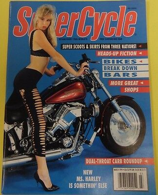 Super Cycle Magazine New Ms. Harley March 1994 18+ 111512lm-epa