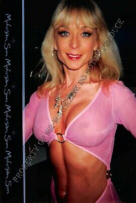 Nina Hartley Candid Original 4x6 Color Photo Sexy Posing See Through Top 19ii