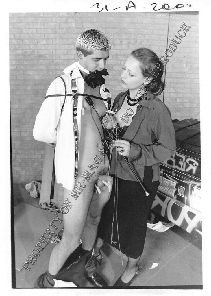 Adult Vintage 1990s Photo 5x7 Bondage Sexy Blonde Guy Bound & Dominated 166FM