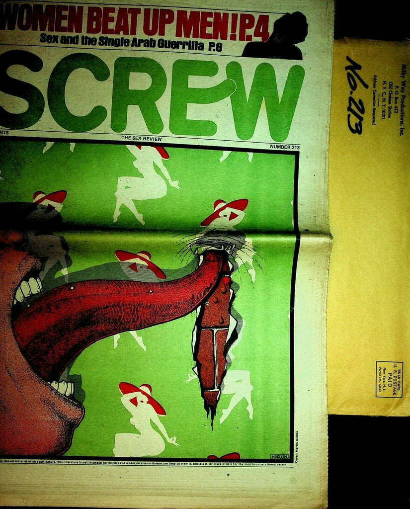 Screw Newspaper Women Beat Up Men! #213 April 2, 1973 062420lm-ep