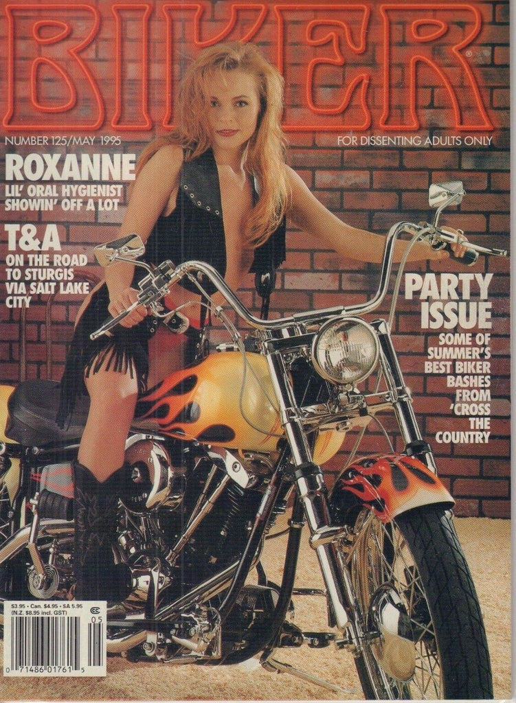 Biker Adult Magazine Roxanne Oral Hygienist May 1995 051618REP