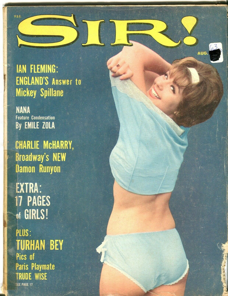 Sir! Magazine Paris Playmate Trude Wise August 1963 080519lm-ep