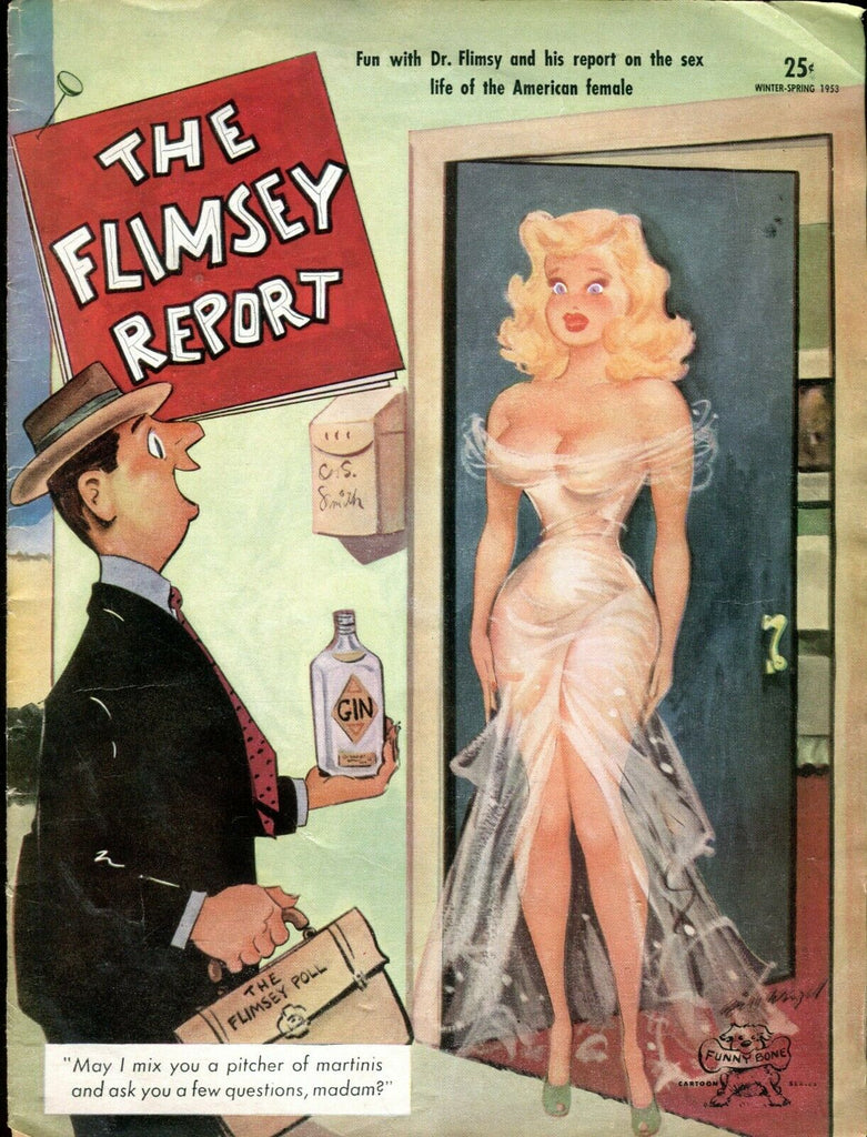 Funny Bone Adult Cartoon Magazine The Flimsey Report Winter 1953 070519lm-ep2 - Used