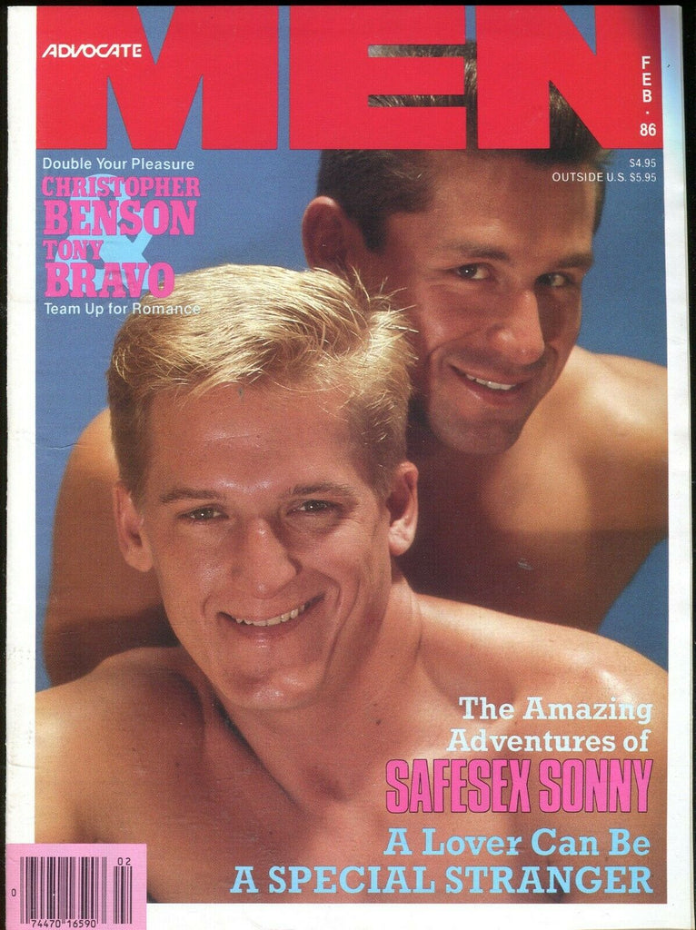 Advocate Men Gay Magazine Christopher & Tony Bravo February 1986 090419lm-ep