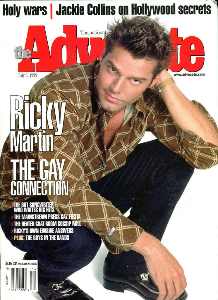 The Advocate Gay & Lesbian Magazine Ricky Martin July 6,1999 051419lm-ep